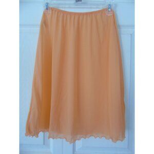 1960's Vassarette Orange Nylon Slip Size A Sm Metric Size 90 Munsingwear Inc.